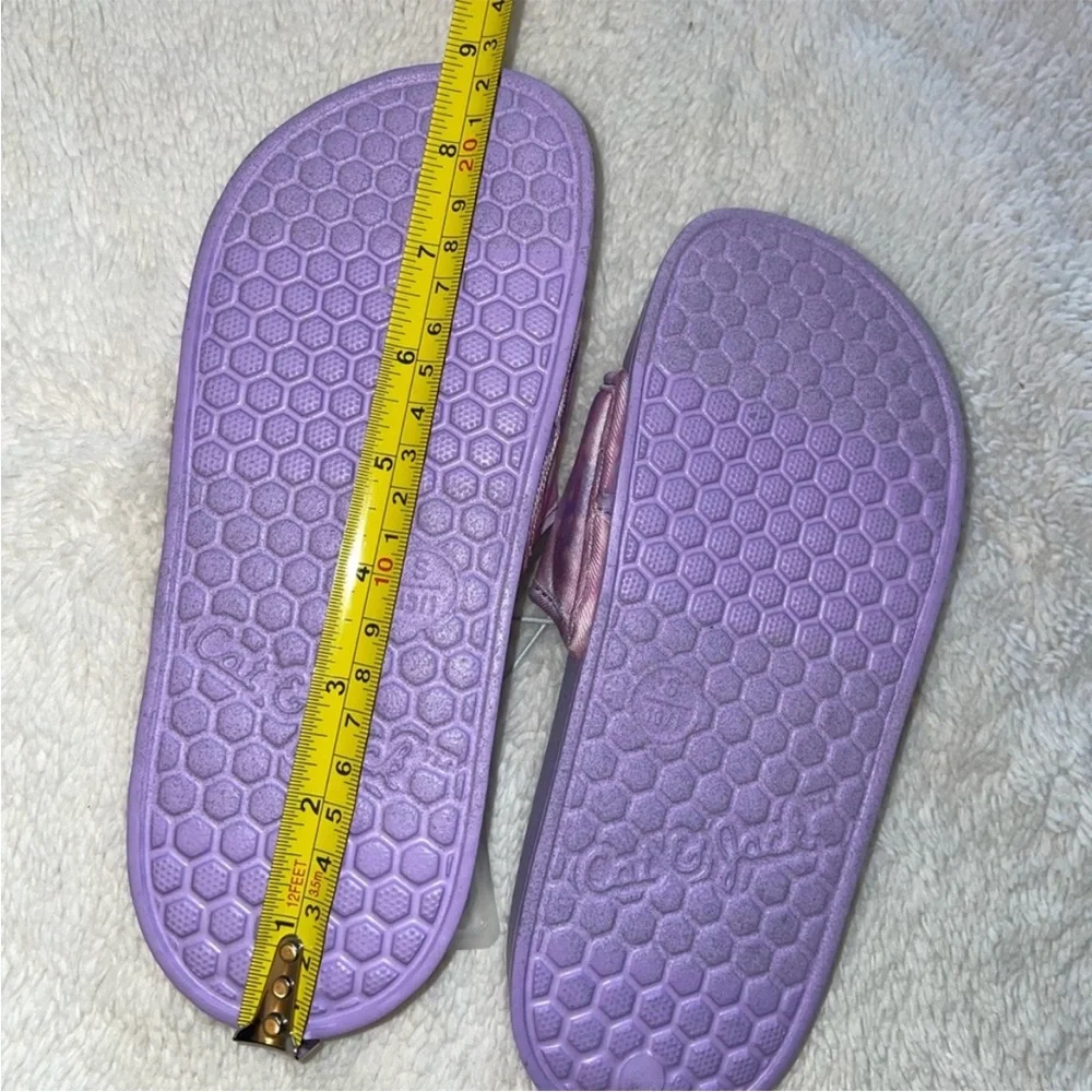 Cat & Jack Purple Slides with Pink Lavender Tie-Dye Strap - Picture 4 of 4